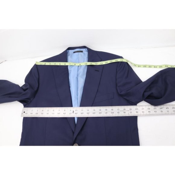 brioni sport coat Men's 40 Brunico Bespoke Surgeon Cuffs navy super 160s wool - Picture 12 of 15